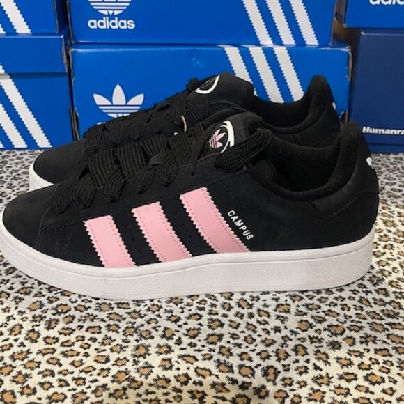 NEW Adidas ORIGINALS CAMPUS 00s Women's Shoes BLK WHITE PINK US Size 8 Authentic - Picture 3 of 7